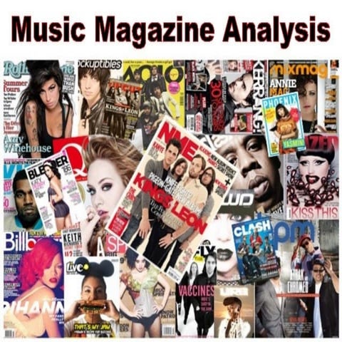 Music magazine anaylsis