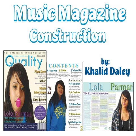 Music Magazine Construction