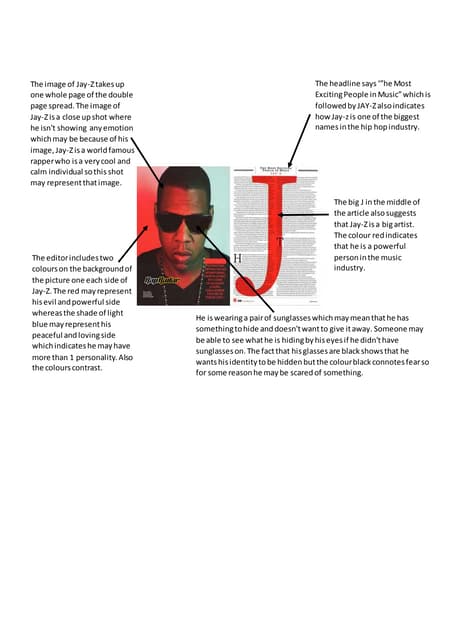 Music magazine double page spreads