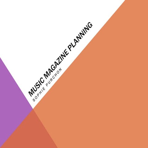 Music magazine planning