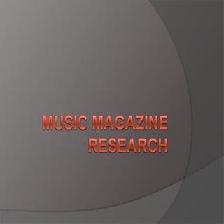 Music Magazine Research