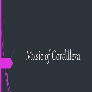 Music of cordillera