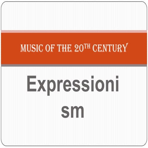 Music of the 20th century tivoli