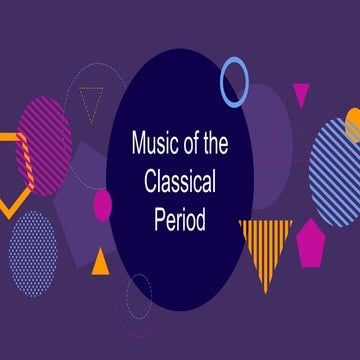 Music of the Classical Period
