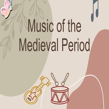 Music of the Medieval Period-MAPEH Grade 9