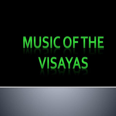 Music of visayas