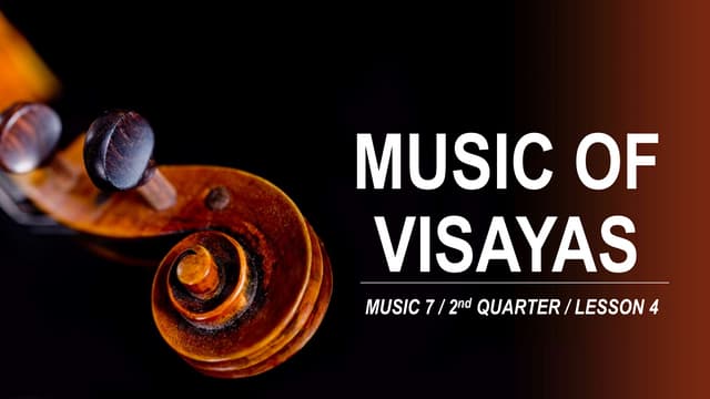 Music of Visayas