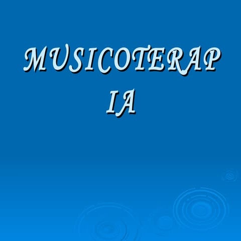 Musicoterapia