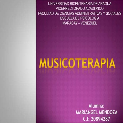 MUSICOTERAPIA 