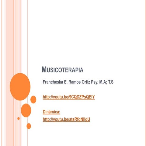 Musicoterapia en el contexto educativo y terapéutico.