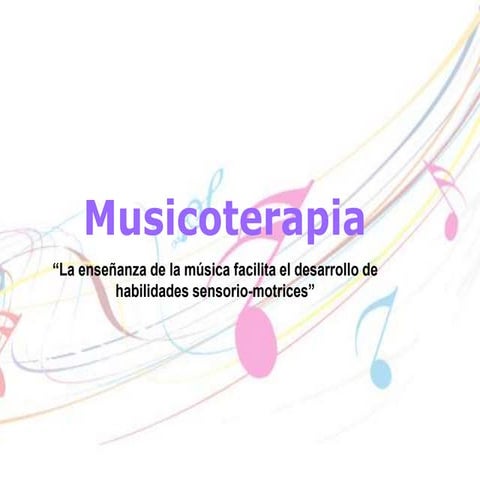 presentación de Musicoterapia