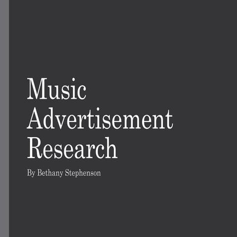 Music posters research