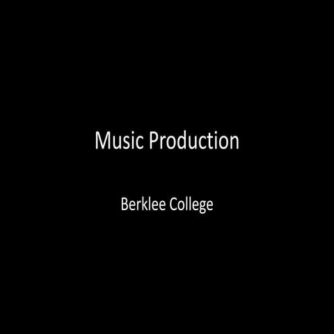 Music production