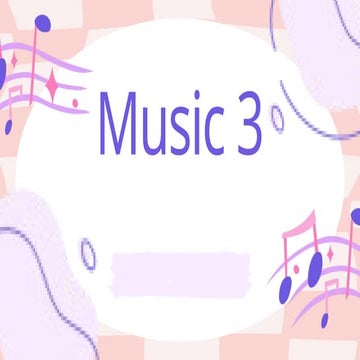 Music for Grade 3 Musical Lines Quiz lesson 1 | PPTX