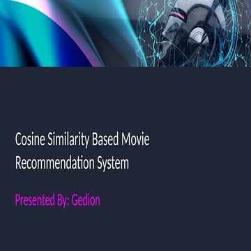 Music Recommender systems in python programming