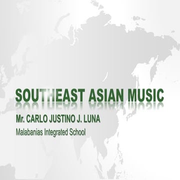 Music of Cambodia - MAPEH 8 (Music 1st Quarter)