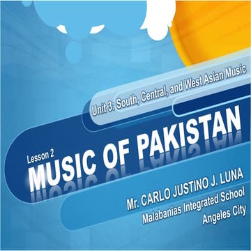 Music of Pakistan - MAPEH 8 (Music 3rd Quarter)