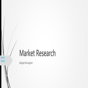 Music video   market research