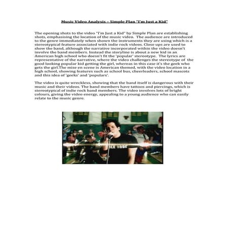 Music Video Analysis