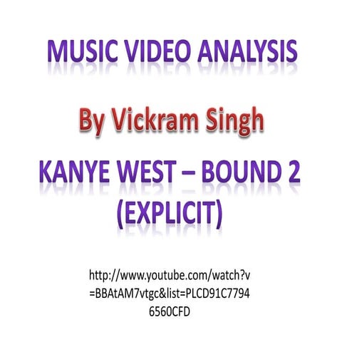 Music video analysis