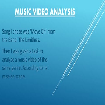 Music video analysis