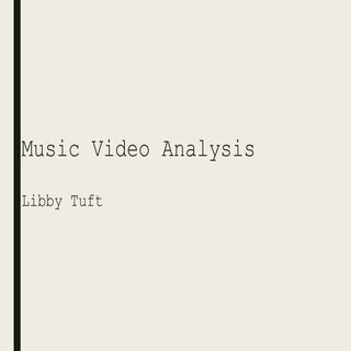 Music video analysis
