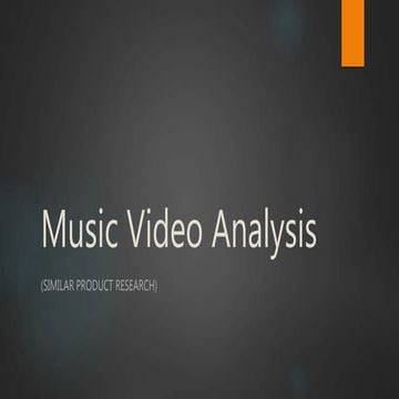 Music Video Analysis