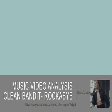 Music video analysis
