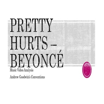 Pretty Hurts Music video analysis 2