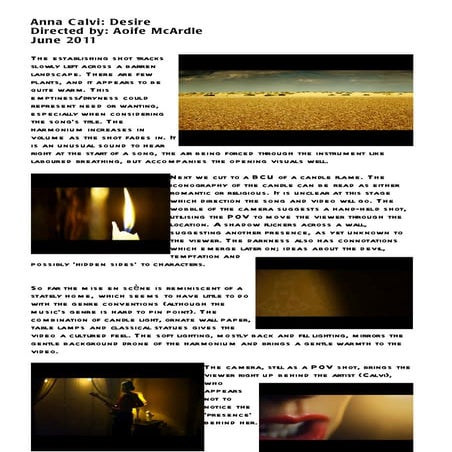 'Desire' Music Video Analysis