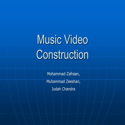 Music video construction