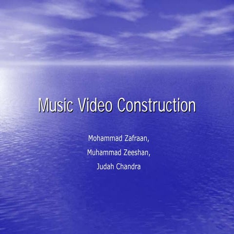 Music video construction