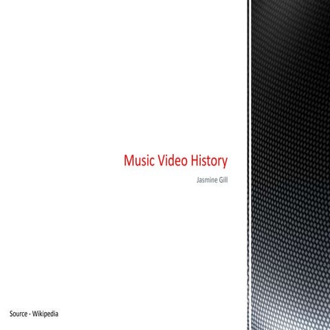 Music video history