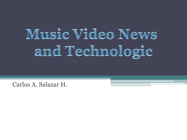 Music video news and technology