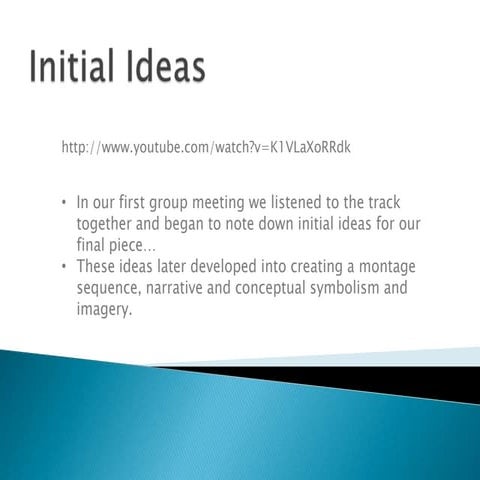 Music Video Planning