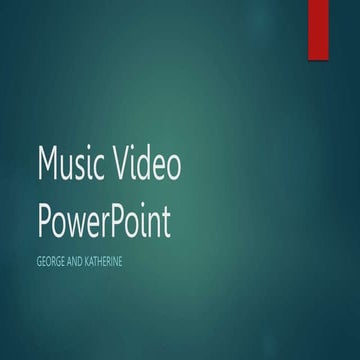 Music Video PowerPoint