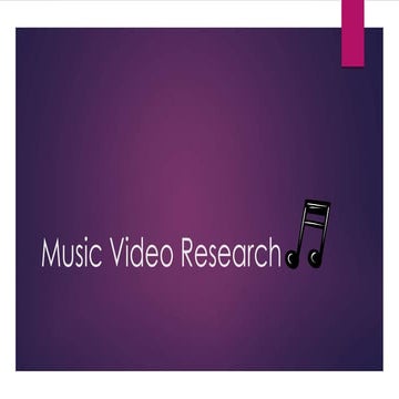 Music video research