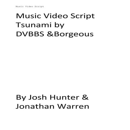 Music video script