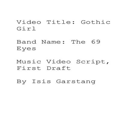 Music video script_final draft