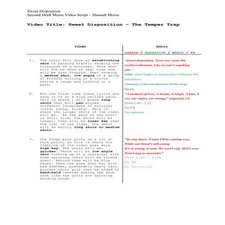 Music video script_template 2