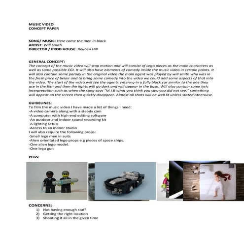 Music video concept thing