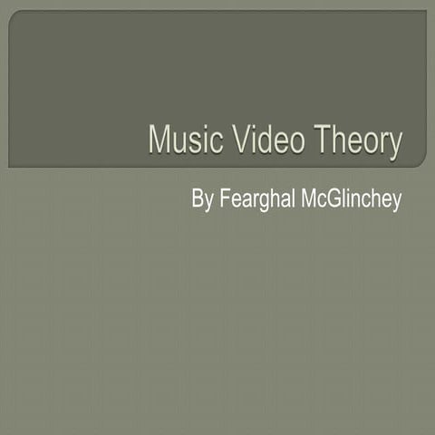 Music video theory