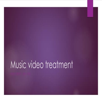 Music video treatment