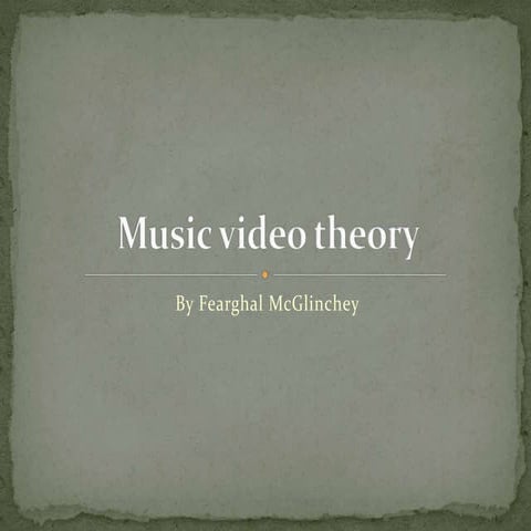 Music video theory