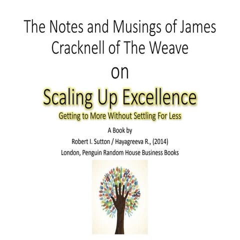 Musings   Scaling up Excellence