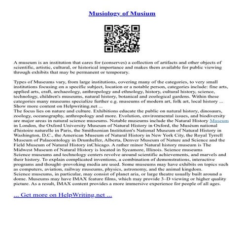Musiology Of Musium