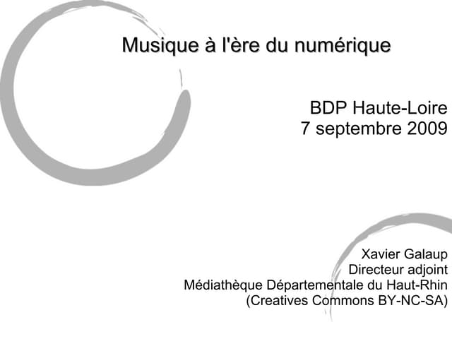 Musique Numérique en bibliotheque p...