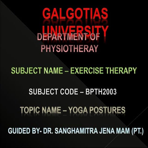 YOGA POSTURES -BY MUSKAN KUMARI