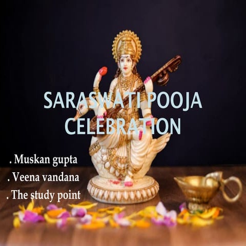 saraswati pooja created by muskan gupta ( the study point)