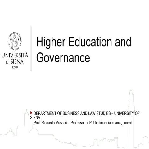 Higher Education and Governance 